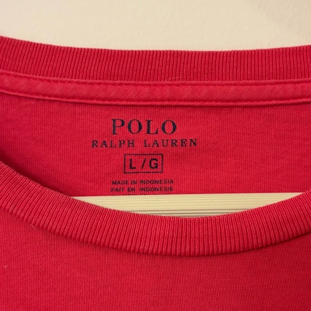 Polo Ralph Lauren red blue men’s short sleeve shirt size large